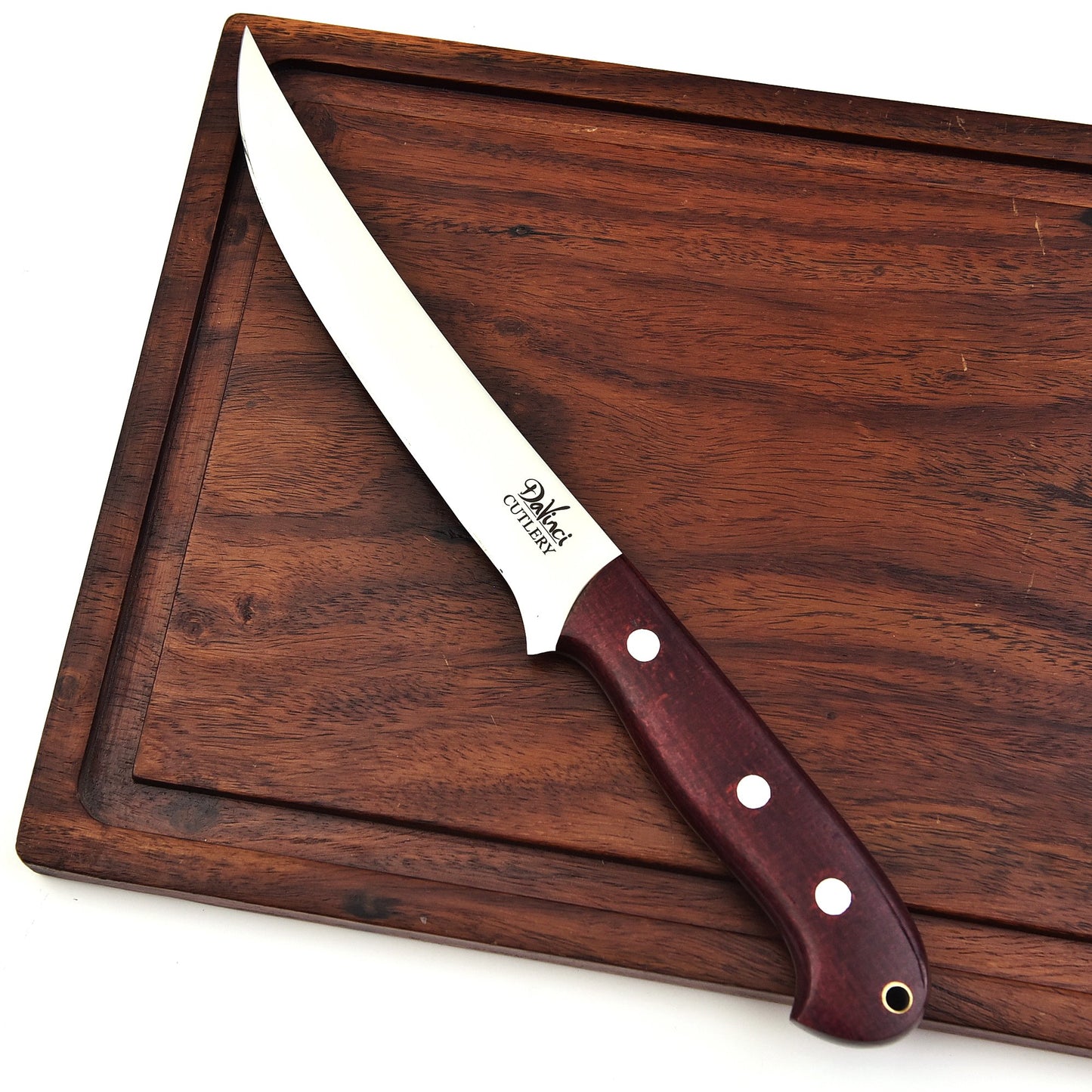 The simplicity Fillet Knife - Beautiful Simple handle & Leather Sheath