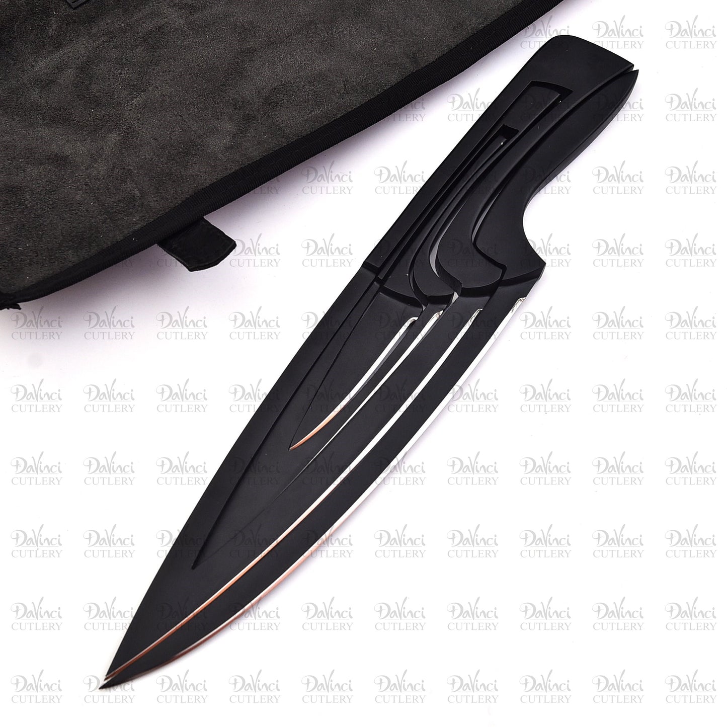 The Black Deglon Meeting Set - Beautiful handle & Leather Sheath