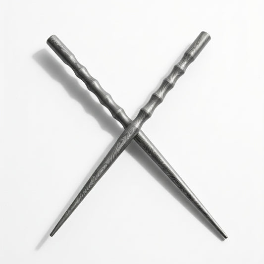 new style damascus chopsticks